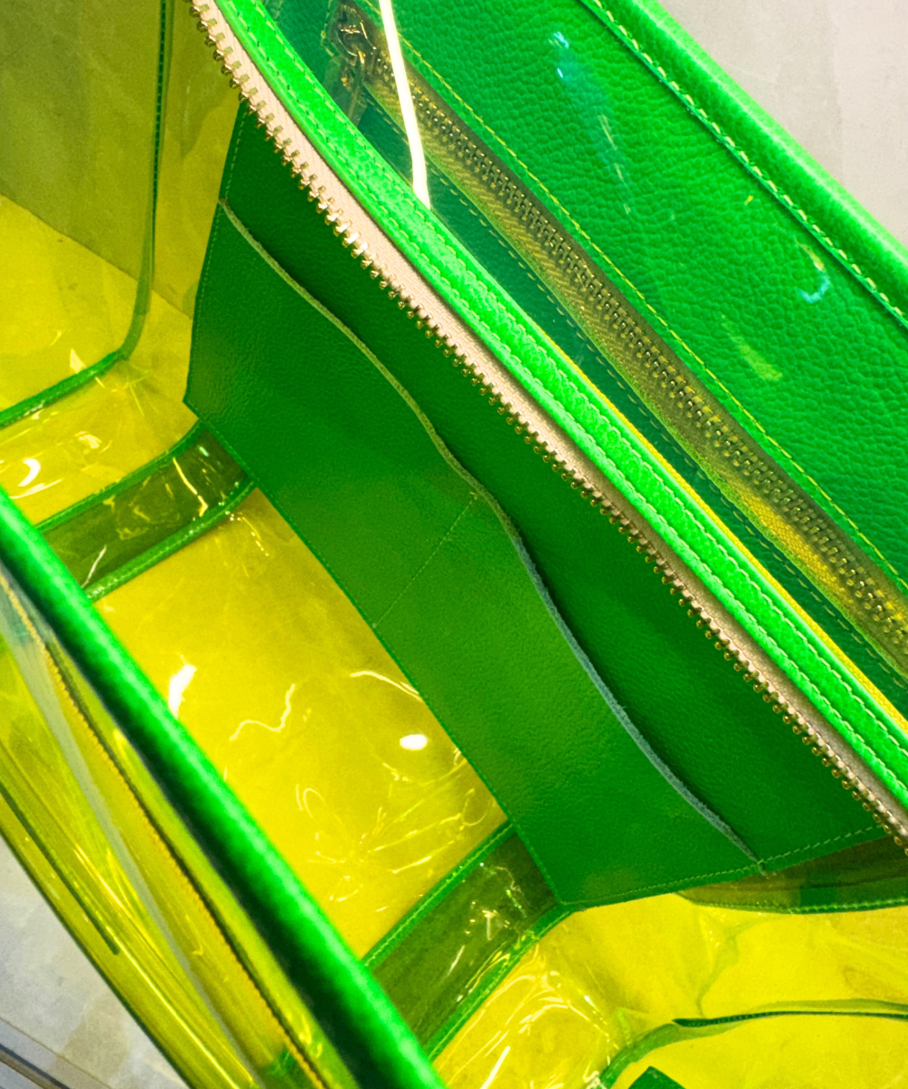 // Pre Order // Bolso Tote transparente Pistacho - Imagen 2
