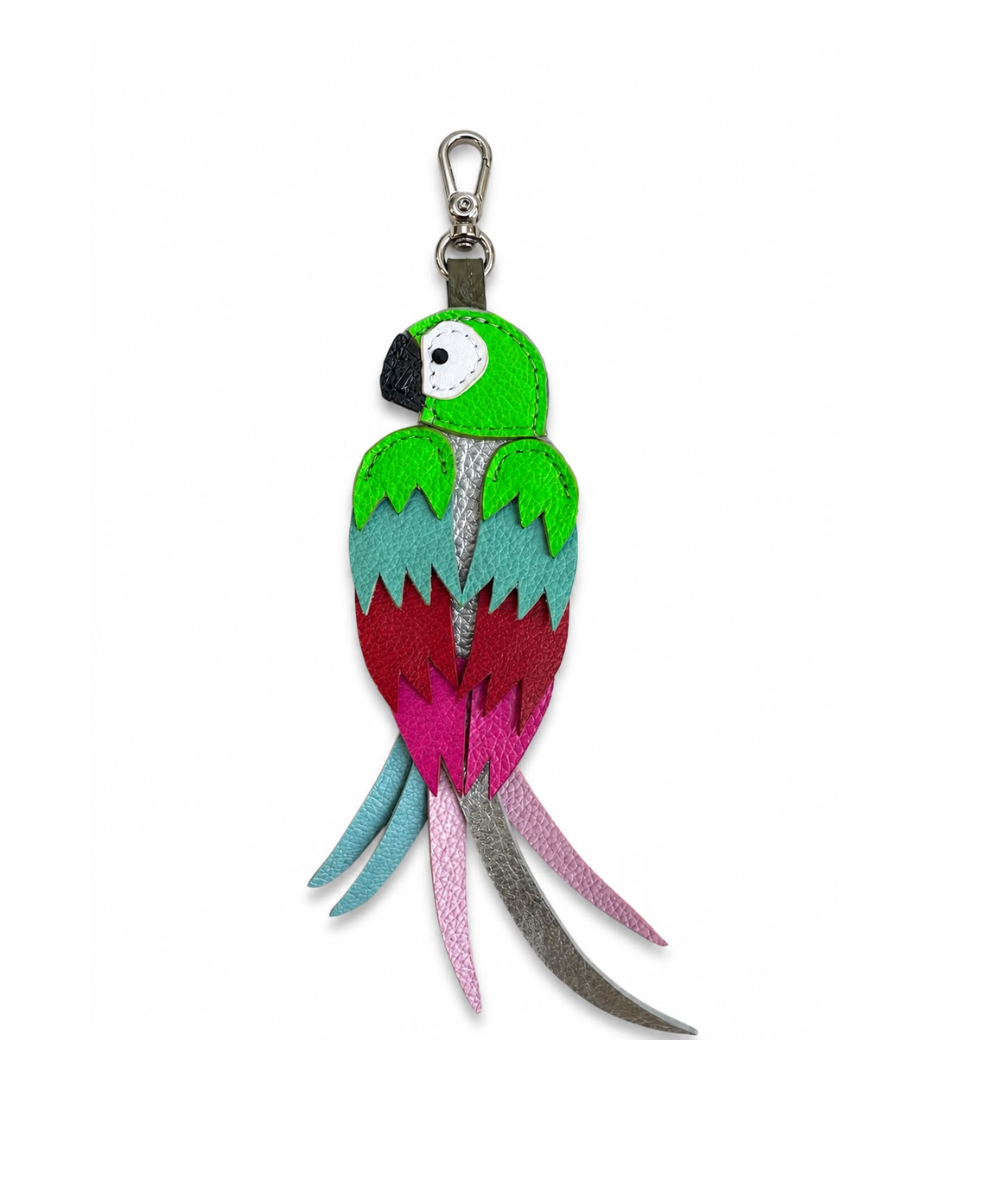 Charm Guacamaya en cuero para bolsos – Selva Viva