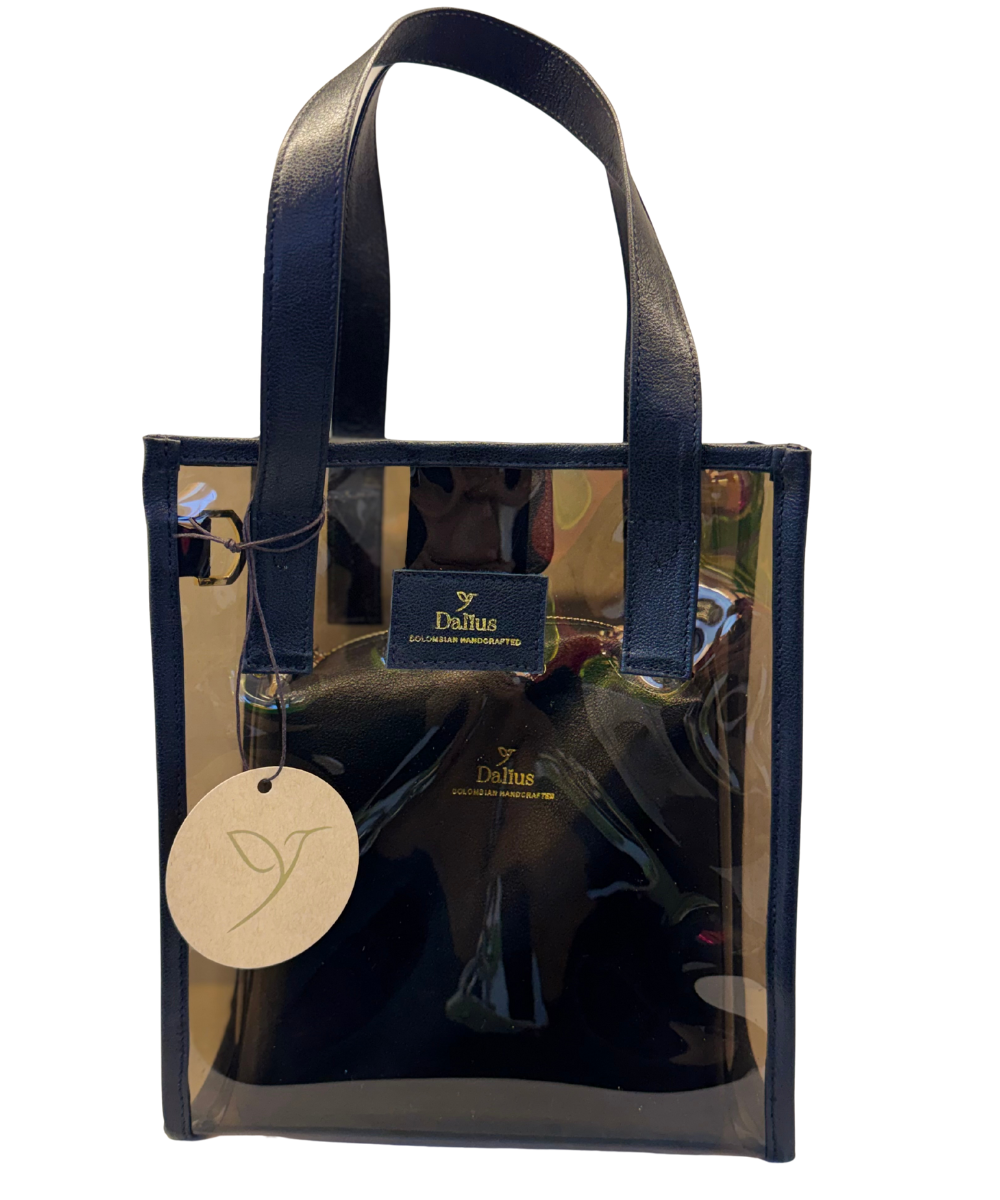 Bolso Transparente Mini negro