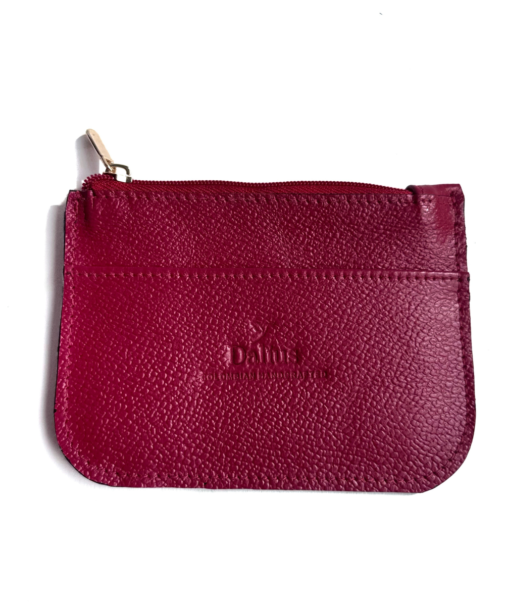 MAXI tarjetero - rojo burdeos