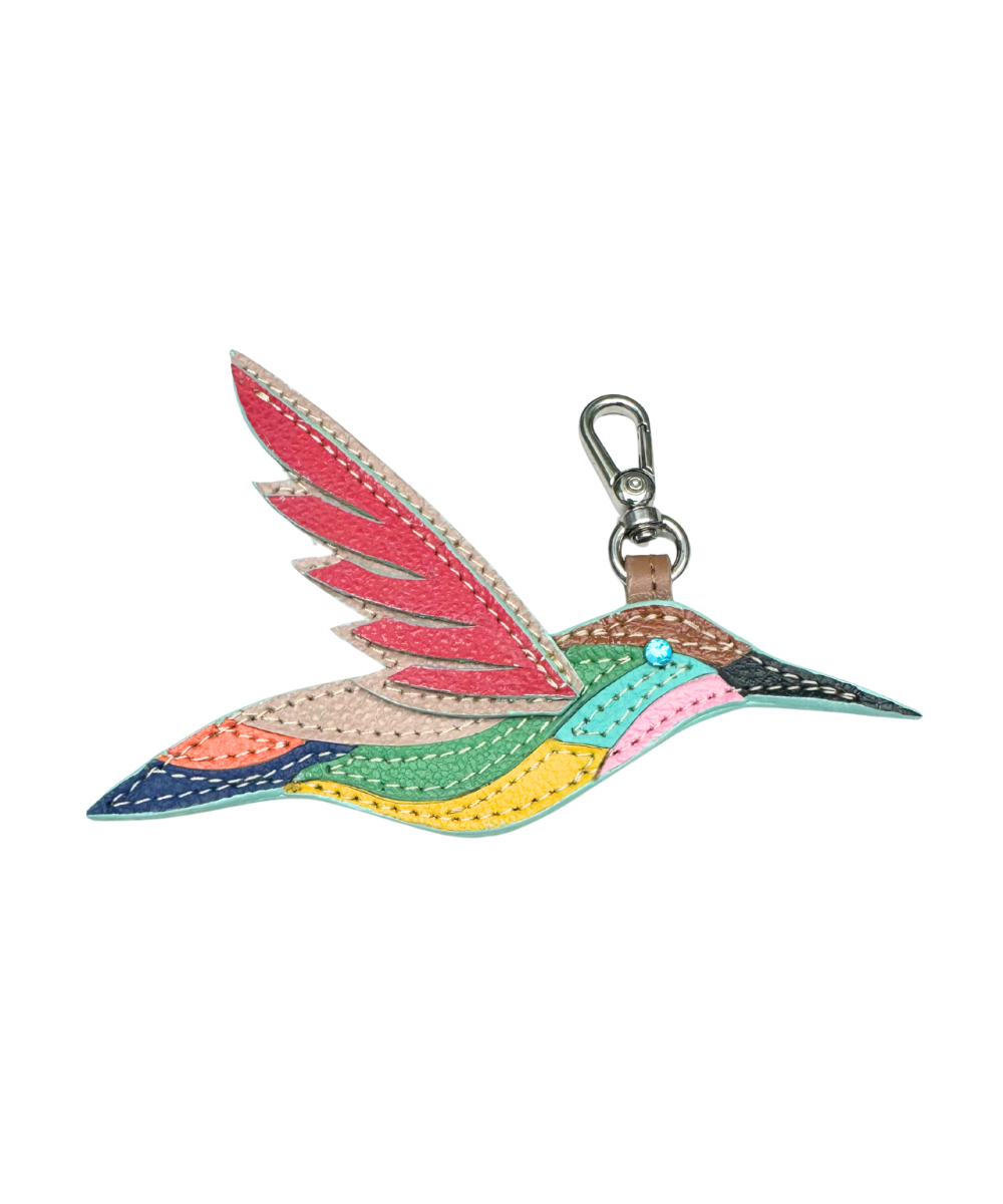 Charms para bolsos - Llavero artesanal Colibrí en colores mix 2