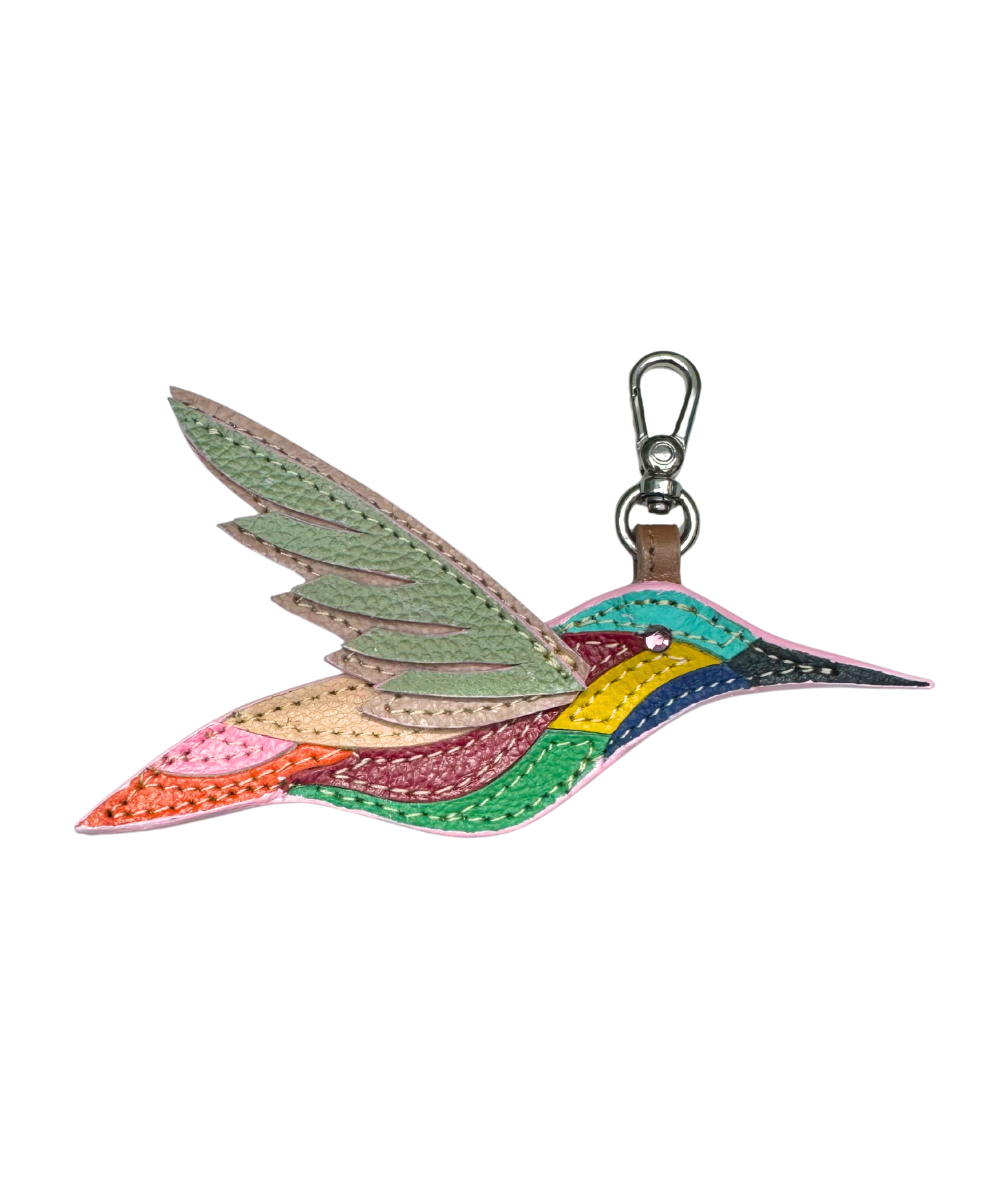 Charms para bolsos - Llavero artesanal Colibrí en colores mix 3