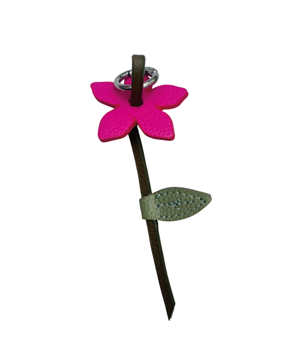 Charms para bolsos - Flores del campo fuchsia bloom