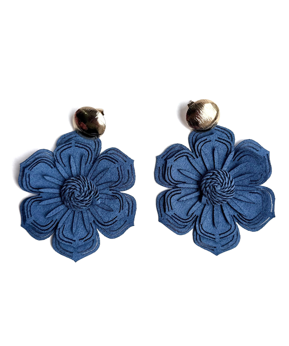 Aretes Flor Néctara - Brisa Indígo