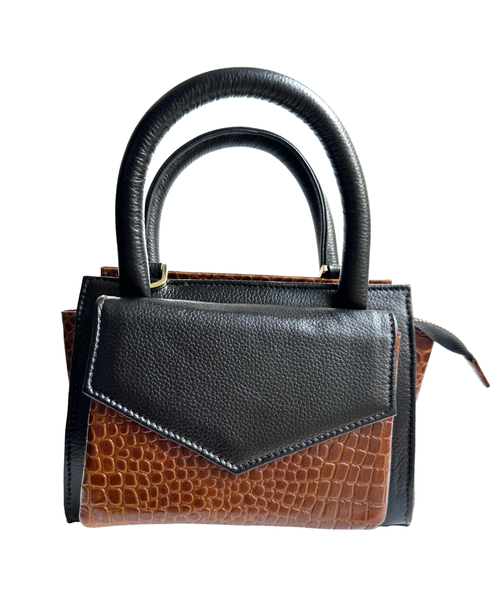 Bolso en cuero - MiniBag Café Origen