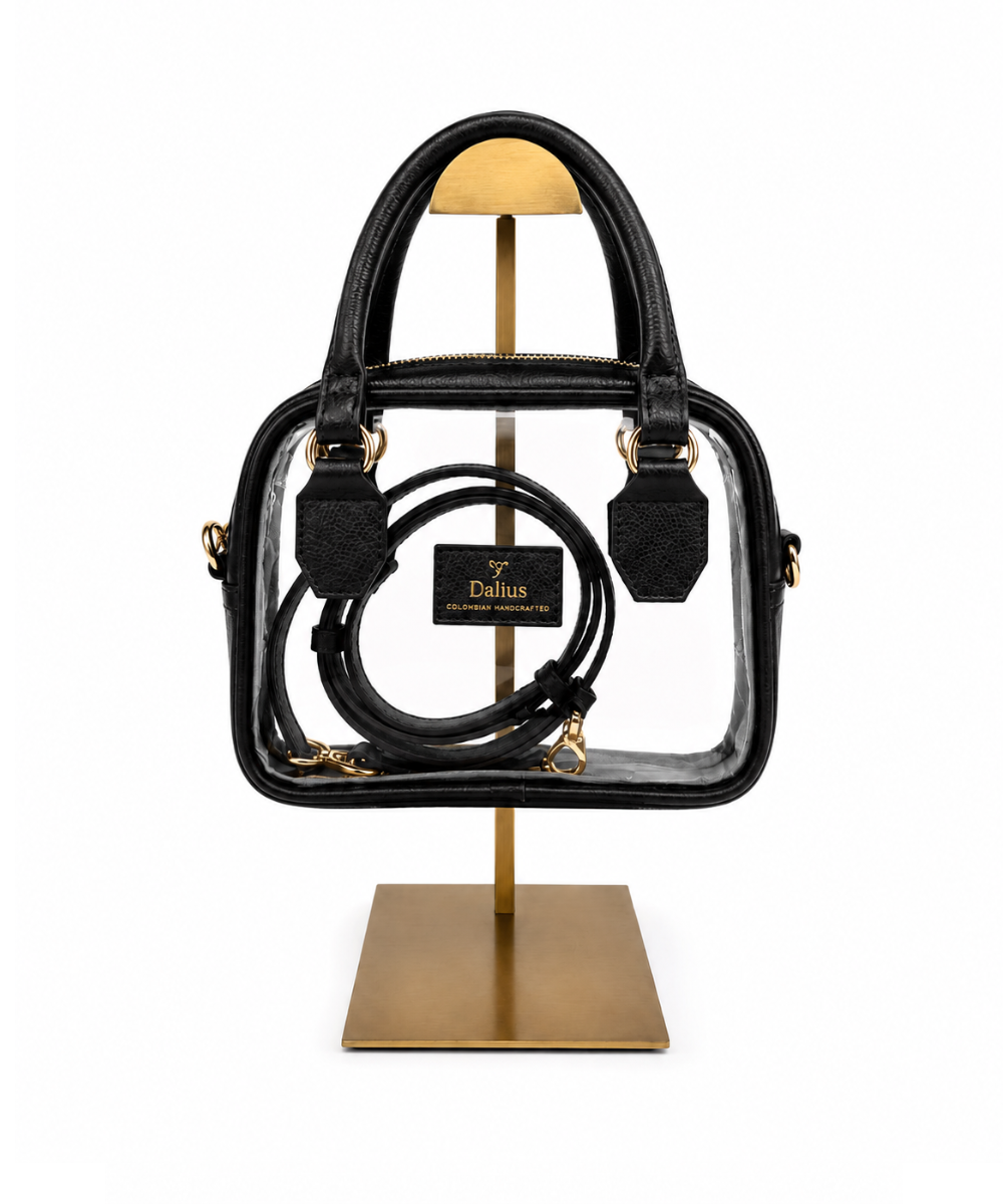 Mini Bolso Transparente negro