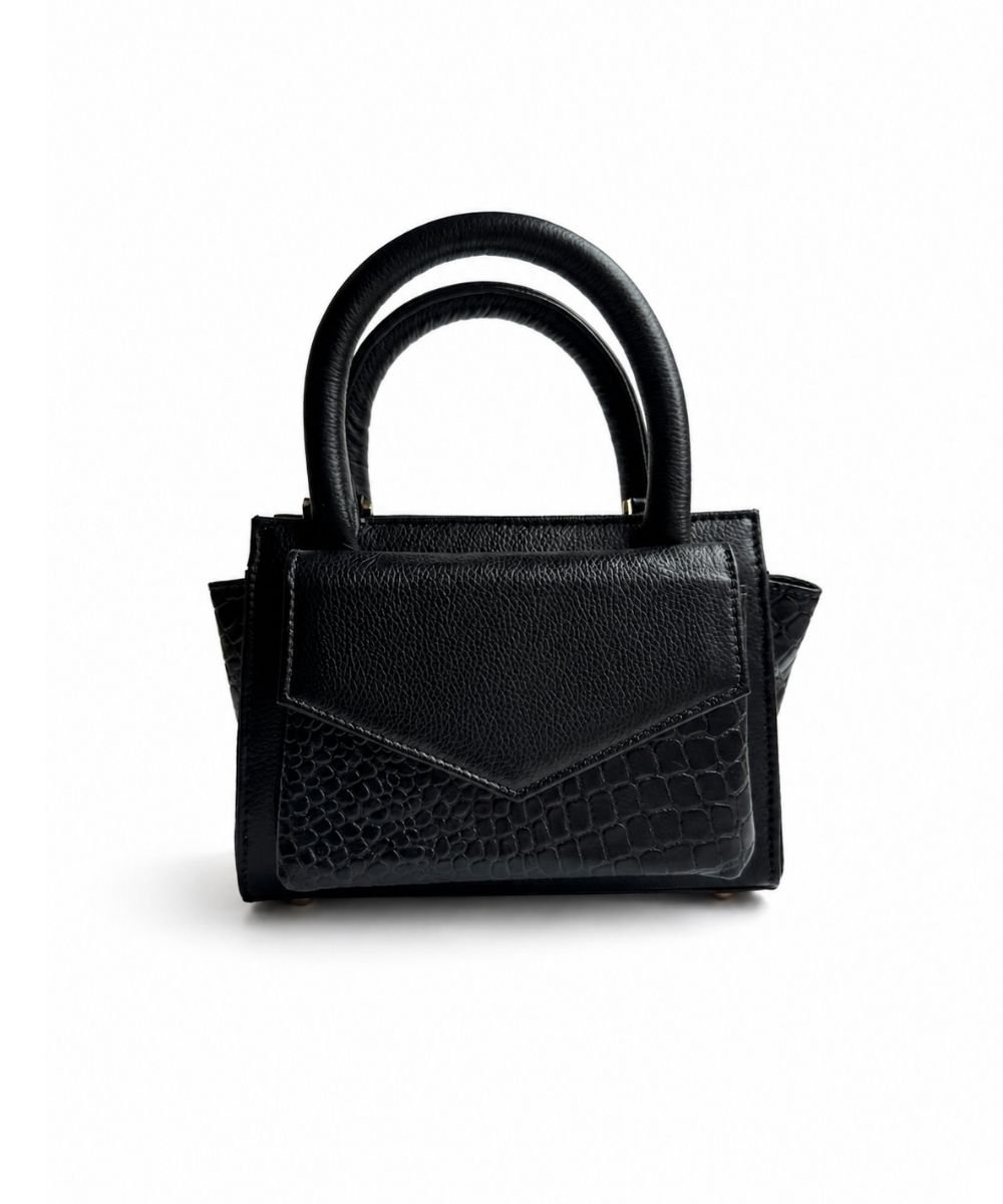 MiniBag Negro Texturas – Bolso en Cuero