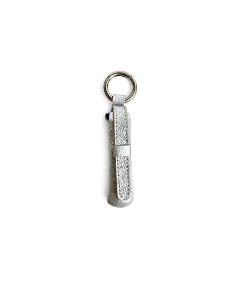 Charm para bolso plateado Lipstick Charm