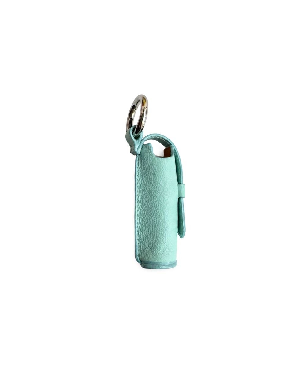 Lipstick Charm Azul Aguamarina Sparkle – Charm para Bolso - Imagen 3