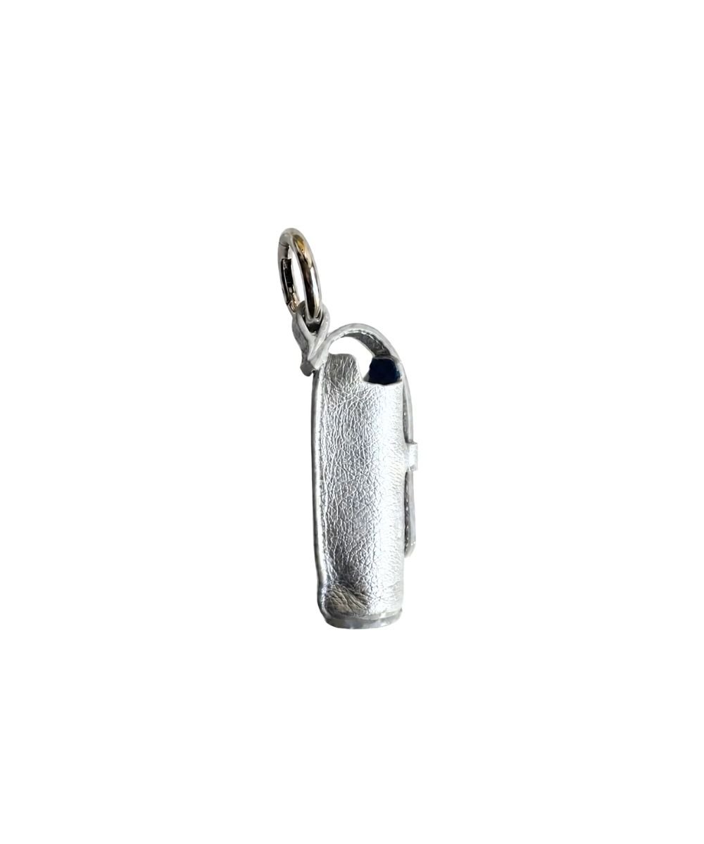 Charm para Bolso Plateado | Lipstick Charm – Dalius - Imagen 3