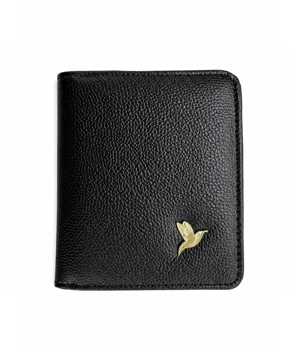 Portapasaporte de Cuero Negro